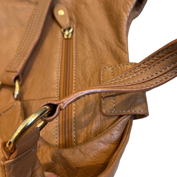 Barr + Barr New York Tan Leather Shoulder Bag - Picture 12 of 16